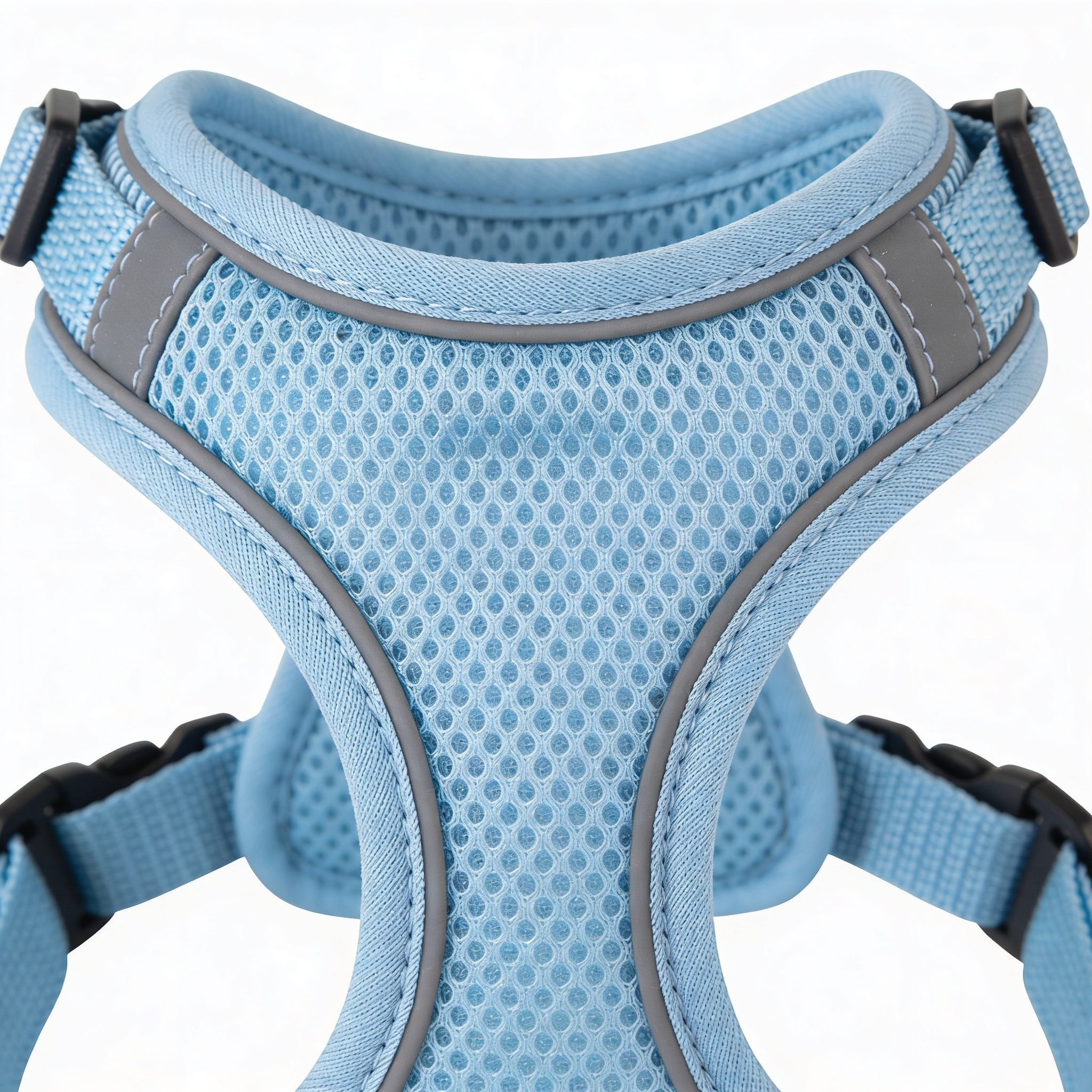 Love Pet Atelier Harnais en maille résistante aux intempéries pour animaux de compagnie, harnais réglable pour chats et chiens, bleu layette, taille XS